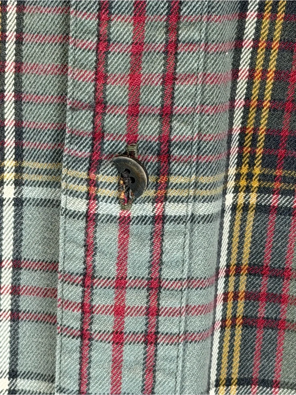 VINTAGE 90s Polo Ralph Lauren plaid flannel button down mens shirt cotton XXL
